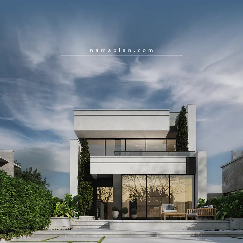 طراحی خانه دوبلکس مدرن در نوشهر